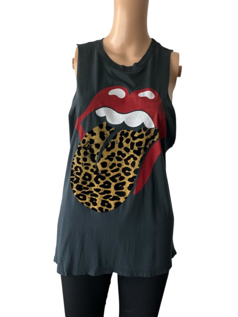 Day Dreamer For Free People Leopard Stones Sleeveless T-Shirt
